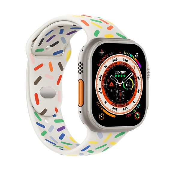 Microsonic Apple Watch Series 6 44mm Kordon Harmony Edition Beyaz 1