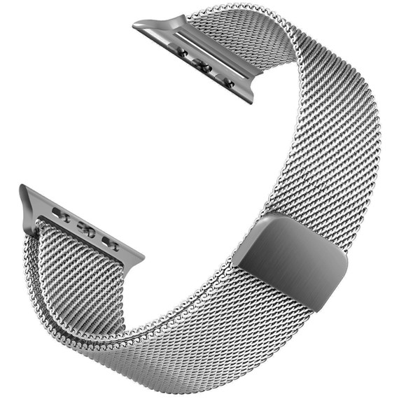 Microsonic Apple Watch 2 38mm Kordon Luxe Metal Twist Gümüş 1