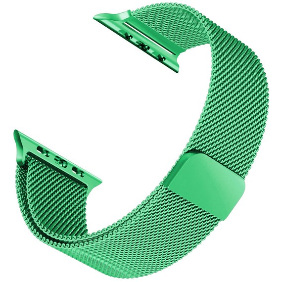 Microsonic Apple Watch 3 42mm Kordon Luxe Metal Twist Yeşil 1