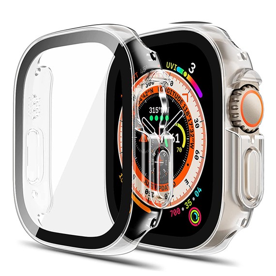 Microsonic Apple Watch Ultra 2 Kılıf Clear Premium WatchBand Şeffaf 1