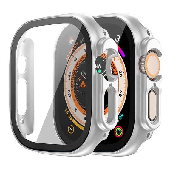 Microsonic Apple Watch Ultra Kılıf Matte Premium WatchBand Gümüş 1