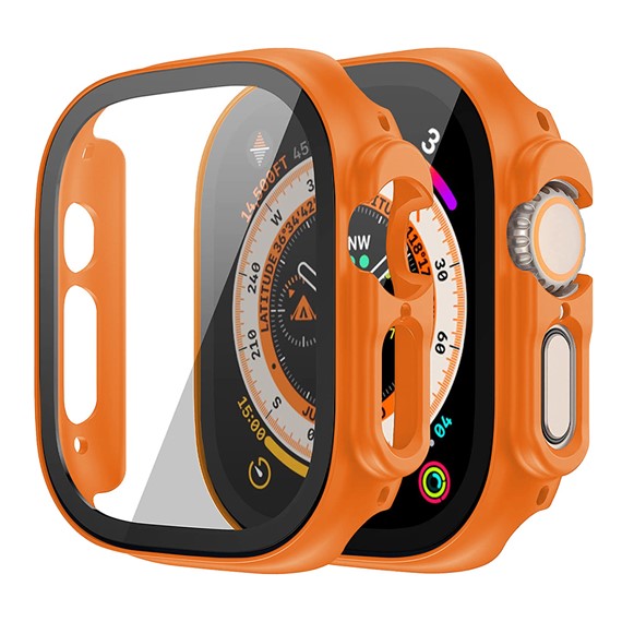 Microsonic Apple Watch Ultra 2 Kılıf Matte Premium WatchBand Turuncu 1