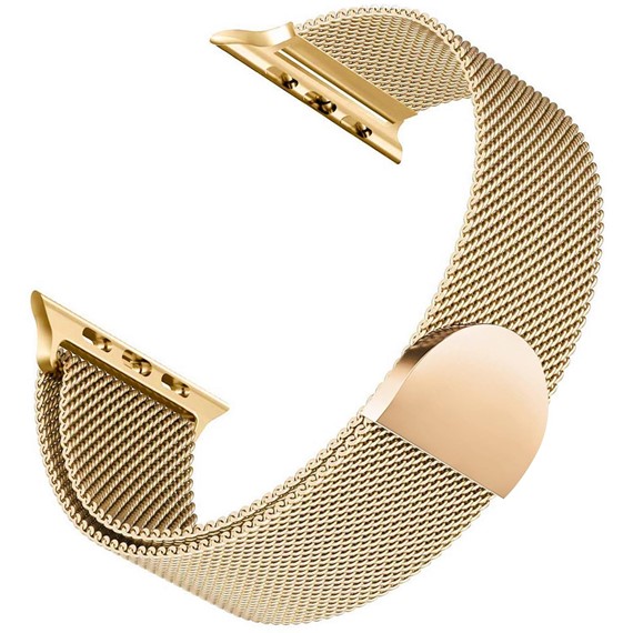 Microsonic Apple Watch Ultra Kordon Luxe Metal Twist Gold 1