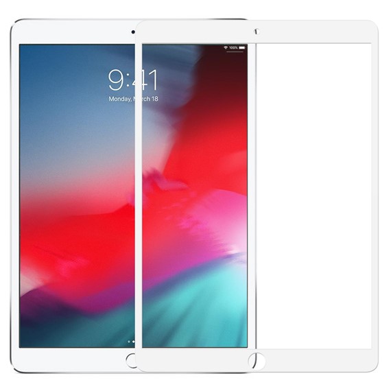 Microsonic Apple iPad Pro 10 5 A1701-A1709-A1852 Tam Kaplayan Temperli Cam Ekran Koruyucu Beyaz 1