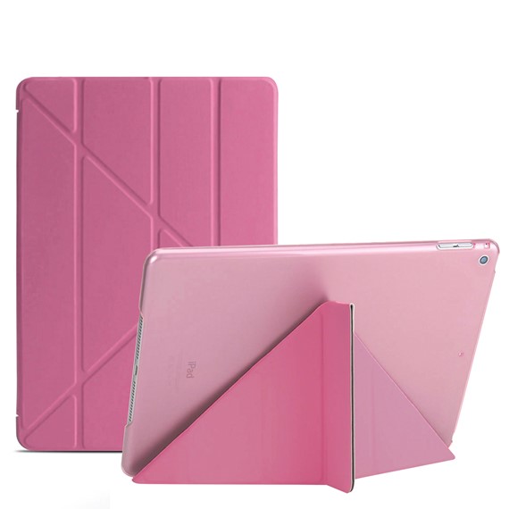 Microsonic Apple iPad 9 7 2017 A1822-A1823 Folding Origami Design Kılıf Pembe 1