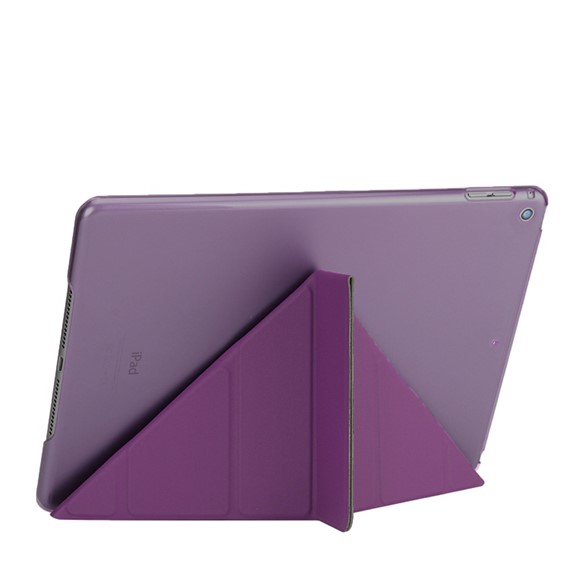 Microsonic Apple iPad 9 7 2018 A1893-A1954 Folding Origami Design Kılıf Mor 2