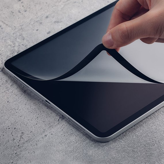 Microsonic Apple iPad 9 7 2018 A1893-A1954 Tam Kaplayan Temperli Cam Ekran Koruyucu Siyah 2