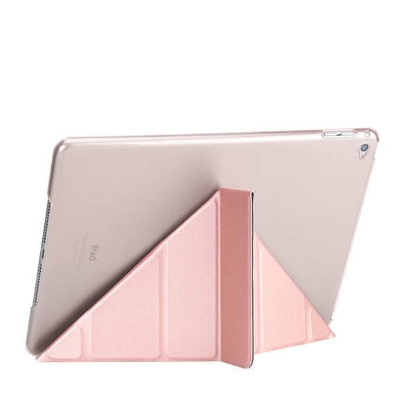 Microsonic Apple iPad Air 2 A1566-A1567 Folding Origami Design Kılıf Rose Gold 2