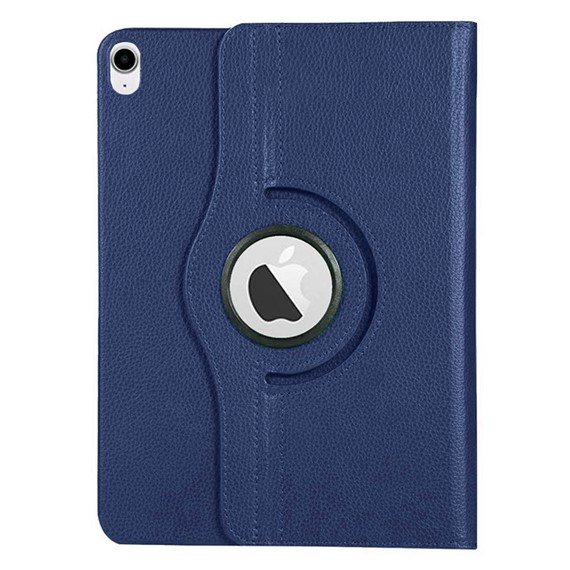 Microsonic Apple iPad Air 13 2024 Kılıf A2898-A2899 360 Rotating Stand Deri Lacivert 2