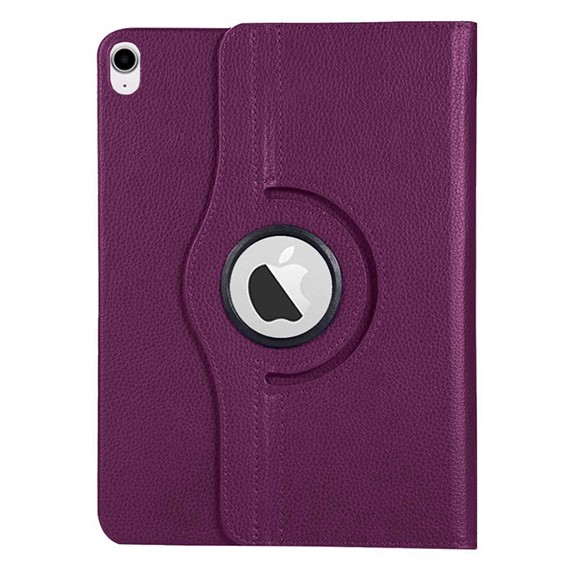 Microsonic Apple iPad Air 11 2024 Kılıf A2902-A2903 360 Rotating Stand Deri Mor 2