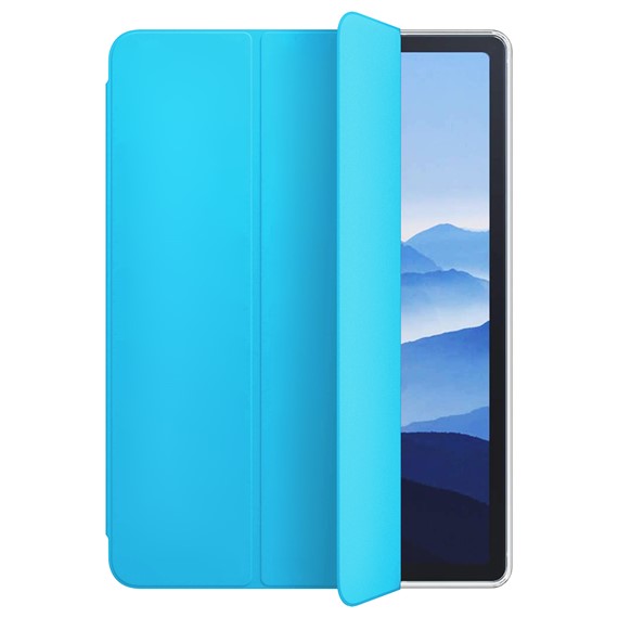 Microsonic Apple iPad Air 5 Nesil 2022 Kılıf A2588-A2589-A2591 Slim Translucent Back Smart Cover Mavi 2