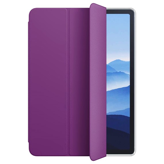 Microsonic Apple iPad Air 4 2020 Kılıf Slim Translucent Back Smart Cover Mor 2