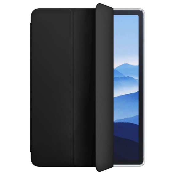 Microsonic Apple iPad Air 11 2024 Kılıf A2902-A2903 Slim Translucent Back Smart Cover Siyah 2