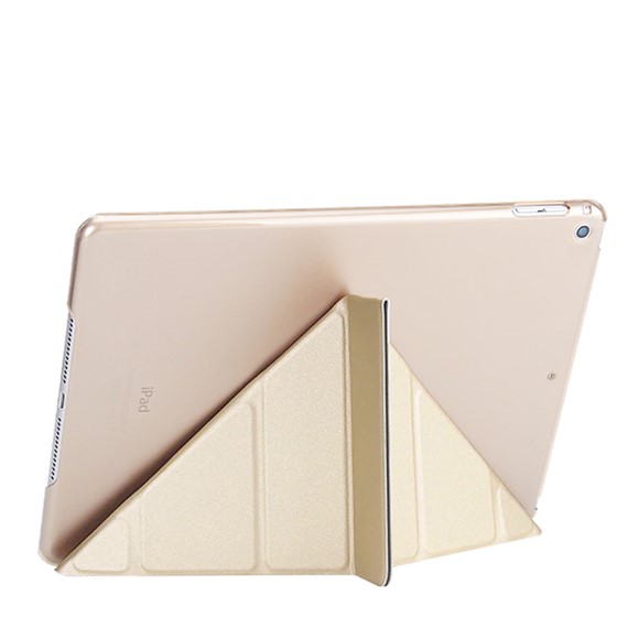 Microsonic Apple iPad Air 3 10 5 2019 A2152-A2123-A2153-A2154 Folding Origami Design Kılıf Gold 2