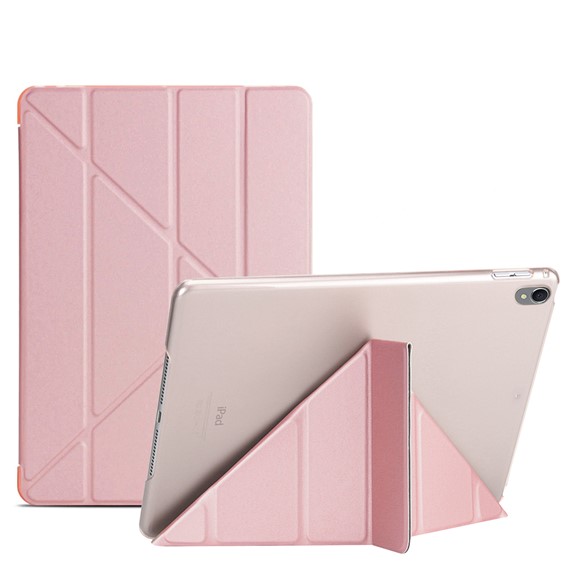 Microsonic Apple iPad Pro 10 5 A1701-A1709-A1852 Folding Origami Design Kılıf Rose Gold 1