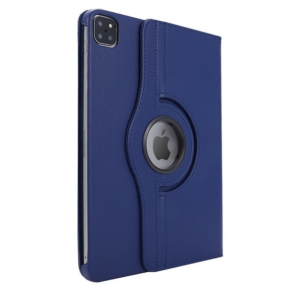 Microsonic Apple iPad Pro 11 2020 2 Nesil Kılıf A2228-A2068-A2230 360 Rotating Stand Deri Lacivert 2