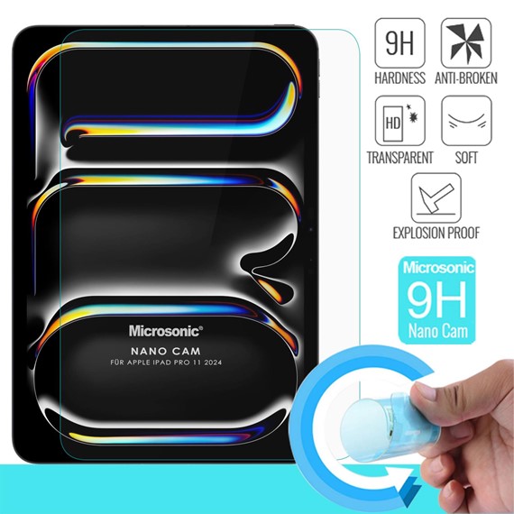 Microsonic Apple iPad Pro 13 2024 A2925-A2926 Nano Cam Ekran Koruyucu 2