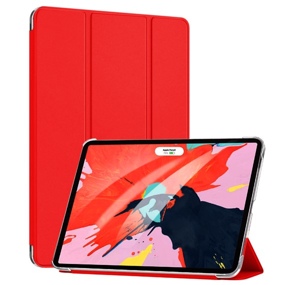 Microsonic Apple iPad 11 2018 A1980-A2013-A1934-A1979 Smart Case ve arka Kılıf Kırmızı 1