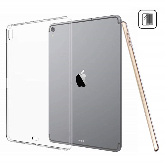 Microsonic Apple iPad Pro 12 9 2018 A1876-A2014-A1895-A1983 Kılıf Transparent Soft Beyaz 5