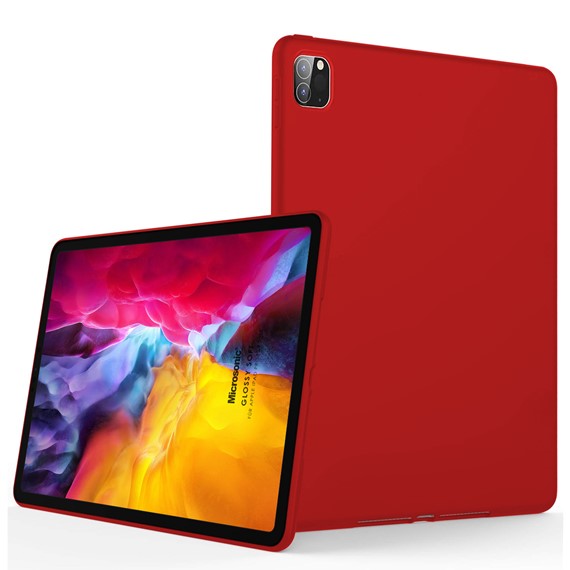 Microsonic Apple iPad Pro 12 9 2021 5 Nesil Kılıf A2378-A2461-A2379-A2462 Matte Silicone Kırmızı 1