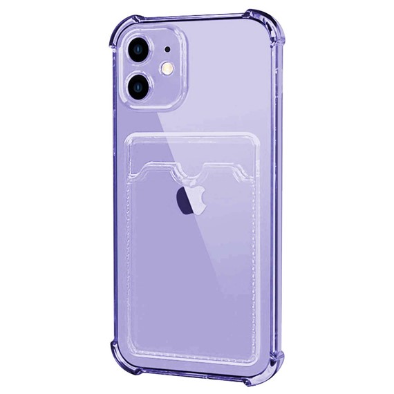 Microsonic Apple iPhone 11 Card Slot Shock Kılıf Lila 2