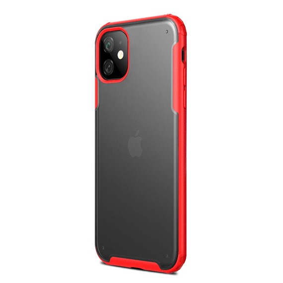 Microsonic Apple iPhone 11 6 1 Kılıf Frosted Frame Kırmızı 2