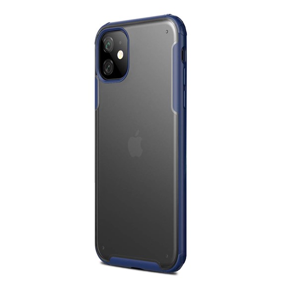 Microsonic Apple iPhone 11 6 1 Kılıf Frosted Frame Lacivert 2