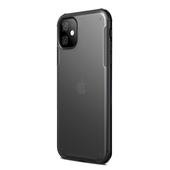 Microsonic Apple iPhone 11 6 1 Kılıf Frosted Frame Siyah 2