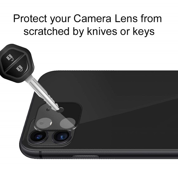 Microsonic Apple iPhone 11 6 1 Kamera Lens Koruma Camı V2 Siyah 5