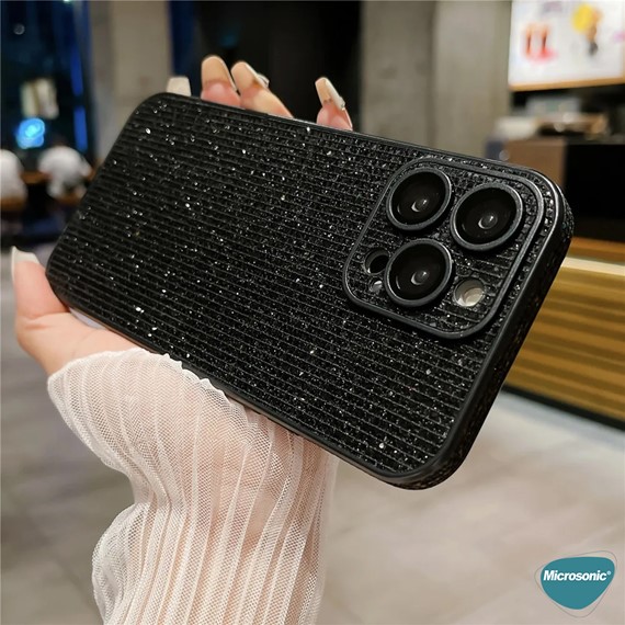 Microsonic Apple iPhone 11 Kılıf Bling Rhinestones Mor 3