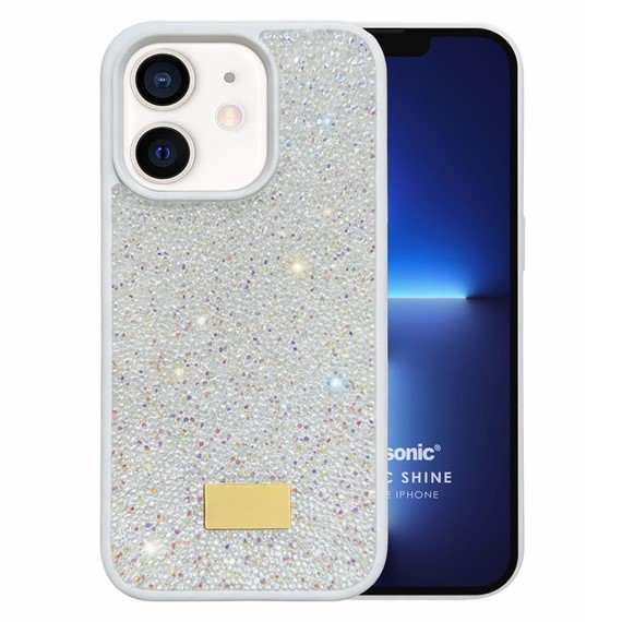 Microsonic Apple iPhone 12 Kılıf Cosmic Shine Beyaz 1