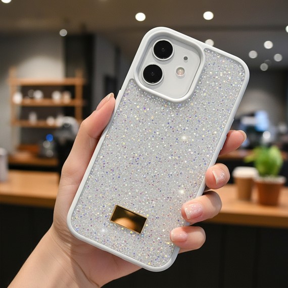 Microsonic Apple iPhone 12 Kılıf Cosmic Shine Beyaz 2