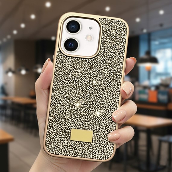 Microsonic Apple iPhone 12 Kılıf Cosmic Shine Gold 2