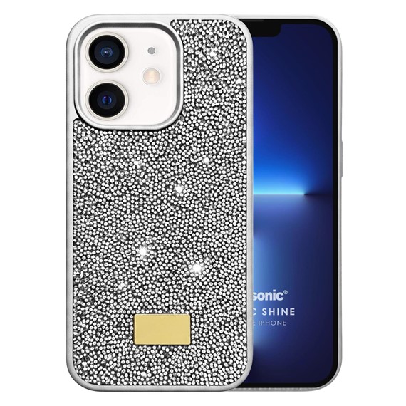 Microsonic Apple iPhone 12 Kılıf Cosmic Shine Gümüş 1