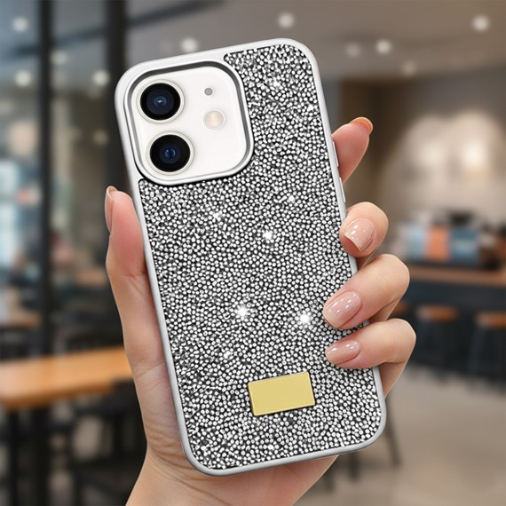 Microsonic Apple iPhone 12 Kılıf Cosmic Shine Gümüş 2