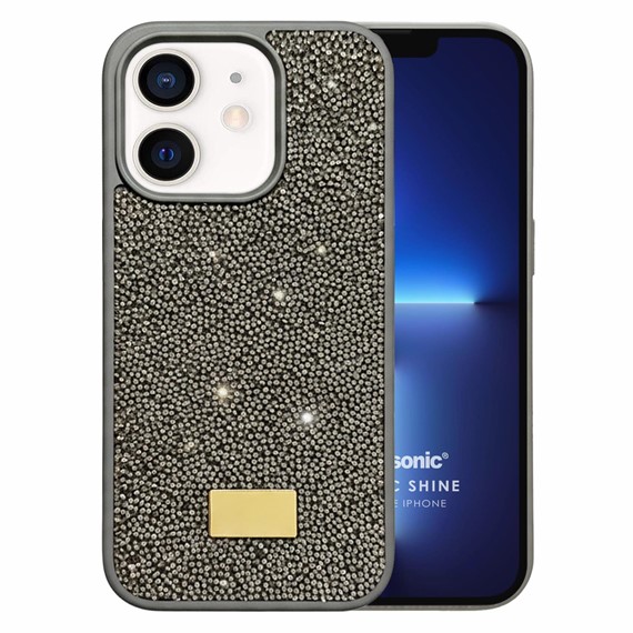 Microsonic Apple iPhone 12 Kılıf Cosmic Shine Koyu Gri 1