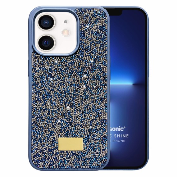 Microsonic Apple iPhone 12 Kılıf Cosmic Shine Lacivert 1