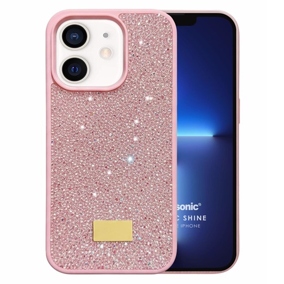 Microsonic Apple iPhone 12 Kılıf Cosmic Shine Pembe 1