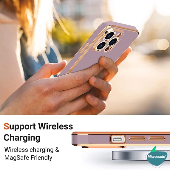 Microsonic Apple iPhone 11 Kılıf Flash Stamp Rose Gold 5