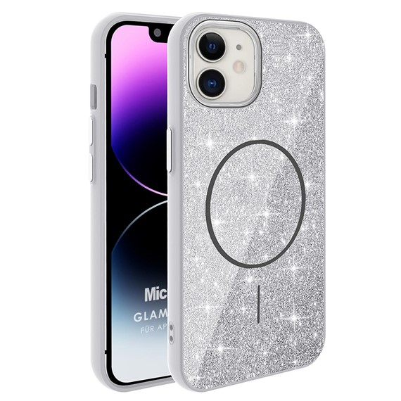 Microsonic Apple iPhone 11 Kılıf GlamGrip Luxe Gümüş 1