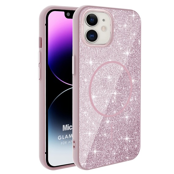 Microsonic Apple iPhone 11 Kılıf GlamGrip Luxe Pembe 1