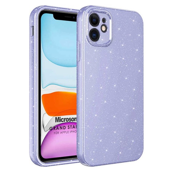 Microsonic Apple iPhone 11 Kılıf Grand Stardust Lila 1