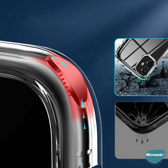Microsonic Samsung Galaxy S22 Ultra Kılıf Heavy Drop Şeffaf 3