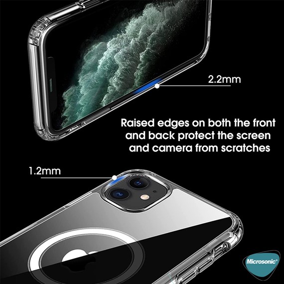 Microsonic Apple iPhone 11 Kılıf MagSafe Clear Soft Şeffaf 3