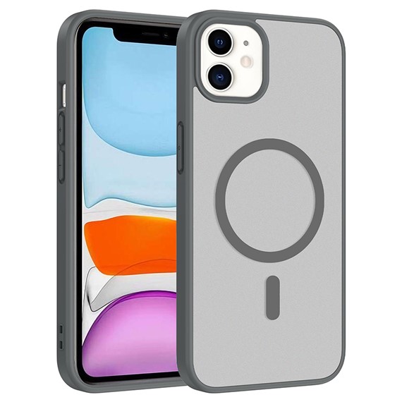 Microsonic Apple iPhone 11 Kılıf MagSmoke Neo Gri 1