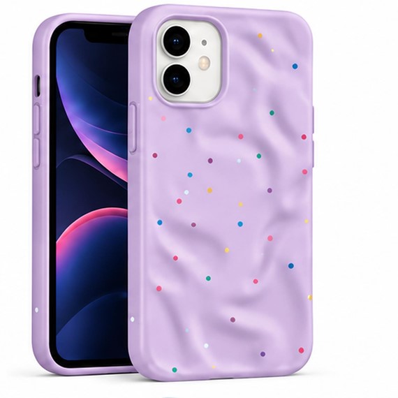 Microsonic Apple iPhone 11 Kılıf Rippledots Lila 1