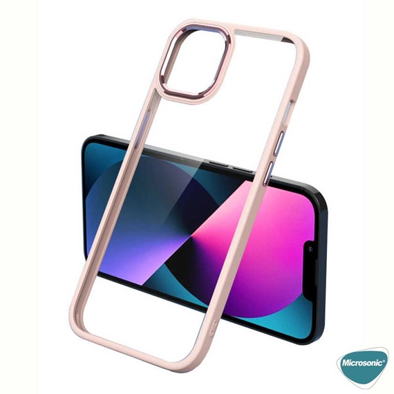 Microsonic Apple iPhone 12 Pro Max Kılıf Shadow Planet Açık Pembe 3