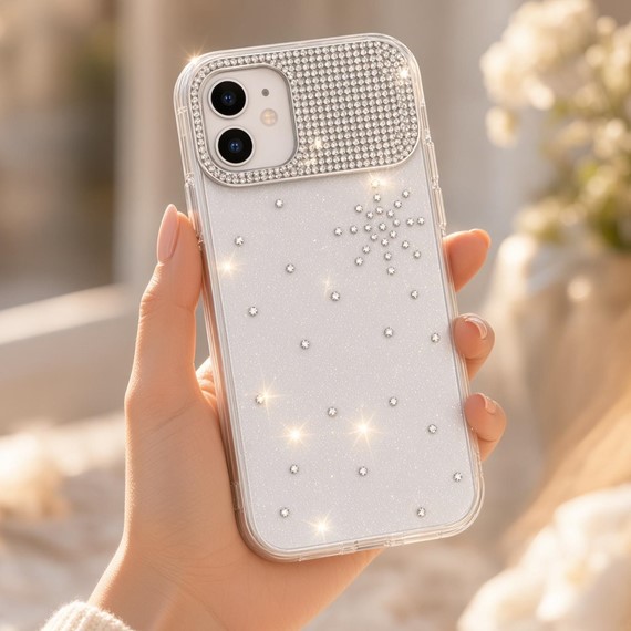 Microsonic Apple iPhone 16 Pro Max Kılıf ShineGlam Luxe Pembe 4