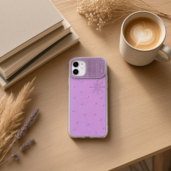 Microsonic Apple iPhone 16 Pro Max Kılıf ShineGlam Luxe Pembe 5