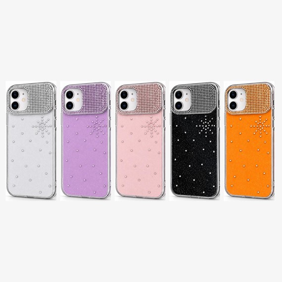 Microsonic Apple iPhone 16 Pro Max Kılıf ShineGlam Luxe Pembe 7